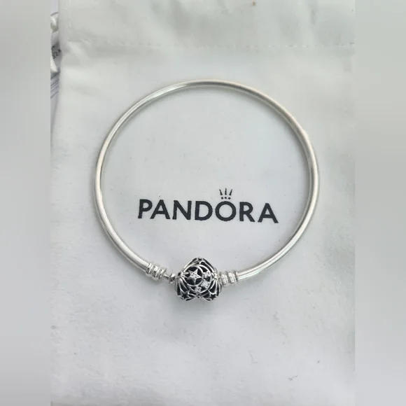 Silver Pandora bangle - Picture 3 of 3